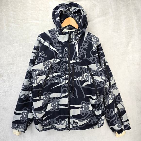 Wesc Jackets & Blazers - WESC Hooded Jacket Mens Medium Lester Lasso AOP Y2K Snowboard Skater Vintage